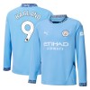 Maglia da Calcio a Maniche Lunghe Manchester City Haaland 9 Casa 2024-25 per Uomo